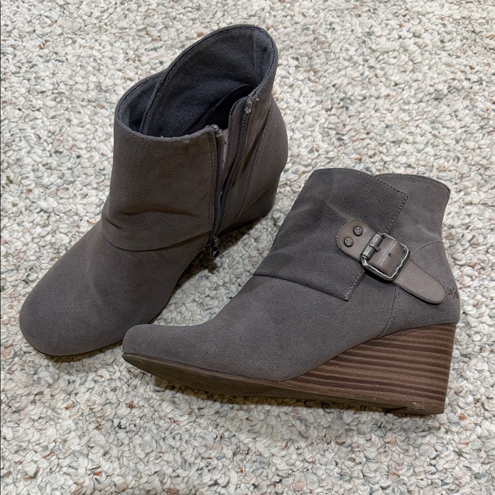 Blowfish Charcoal Ankle Booties with Buckle - Picture 2 of 2